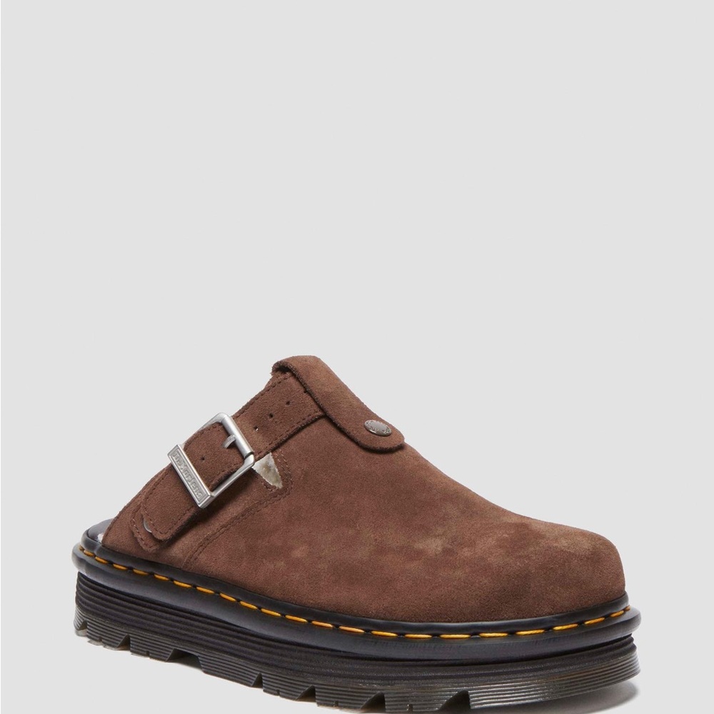 Dr. Martens Brown Suede Mules